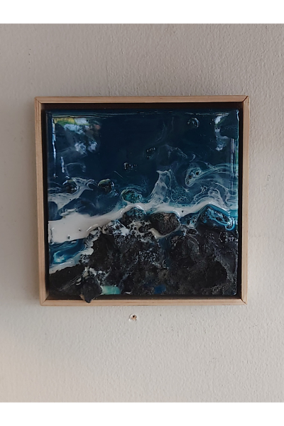 RW60026 - The Deep Ocean & Natural Rocks Design 02 - Framed